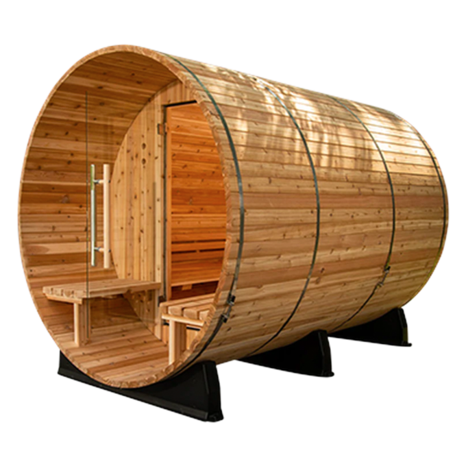 Victoria 4Person Barrel Sauna Mystic River Cold Tubs